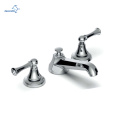 Aquacubic Antique Bathroom Faucet With Cross Handle Basin Bath Sink Faucet